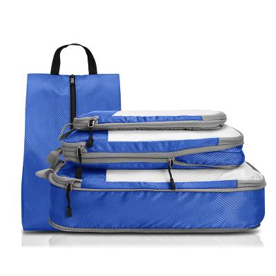 China Durable Travel Packing Cubes 4pcs Luggage Organizer Storage Packing Cubes Custom Travel Bag For Suitcases for sale