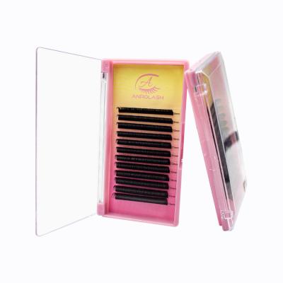 China Full Fans of Anrolash Matte Fluffy Russian Lashes Extention Kit Lash Mink Easy Fan Eyelash Volume Extensions for sale