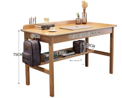 China Home Registration Table (Size) Adjustable Student Study Drawer Desk Solid Wood Table Solid Wood Computer Desk for Junior High School for sale