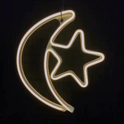 China Festival Led Outdoor Lamp Up Pattern Light Mold Christmas Light, 2D Street Pattern Moon Star Outdoor Led Neon Light for sale