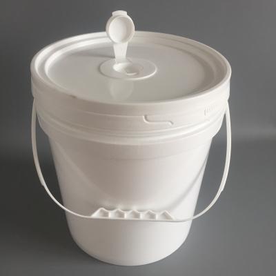 China Hot Sale Eco-friendly Cloth Pail Bucket 10L Nonwoven Plastic Container With Dispenser 10 Liter Plastic Bucket For For Ink Chemical Alcohol for sale