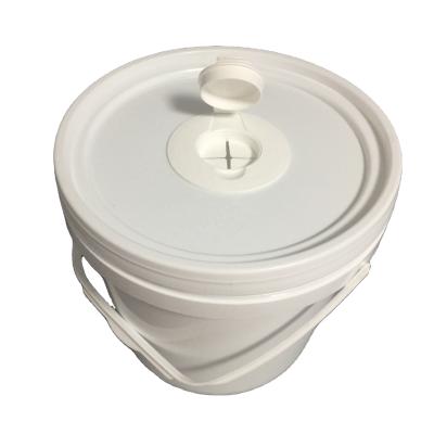 China Hot Selling Eco-friendly PP Plastic Bucket Manufacturer 4 Liter 1 Gallon Bucket With Plastic Handle Lid For Wet Tissue for sale