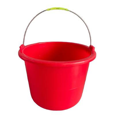 China Eco-friendly 5L Small Cheap Plastic Water Pail Bucket With Metal Handle for sale