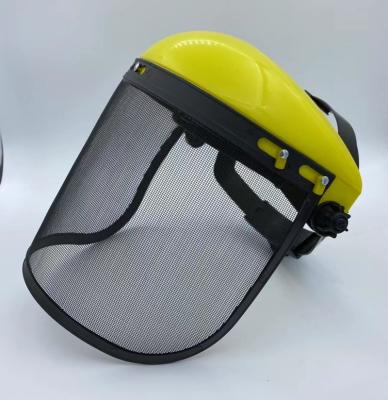 China Professional Long Life Weather Forestry Or Farming Of Safe Helmet Completed Safety Visor Mownetting Mask for sale