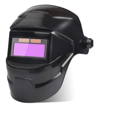 China Welding black type professional automatic darking helmet auto variable panel adjustment welding long life time photoelectric mask for sale