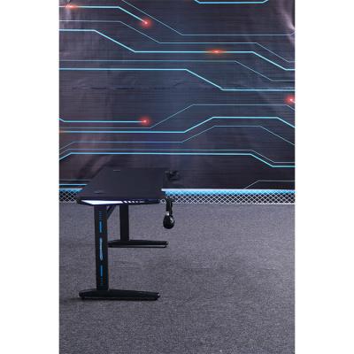 China With High Quality 7 Colors RGB Computer Professional Desktop Personal Computer Personal Handy Desk with Cup Holder and Earphone Hook for sale