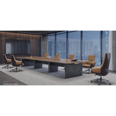 China ALUMINUM SHARP single strip conference table multi-person office furniture conference room table for sale