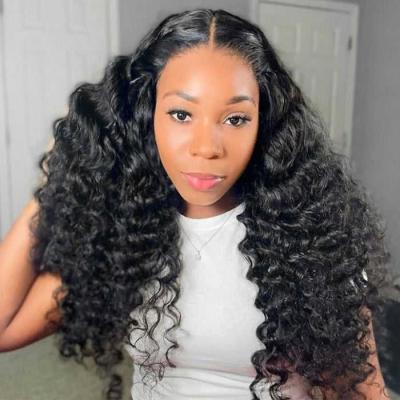 China High Quality Glueless Body Wave Hair Frontal Wigs Lace Front Wig Blue Red Ginger Orange Color 5x5 Lace Closure Wig For Black Women for sale