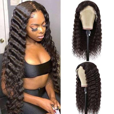 China BrazilianHuman Body Wave 28 30 40 Long Bone 50inch Hair Gray Color Wigs Lace Front Wigs Deep Curly Straight Lace Front Wig Free Sample for sale