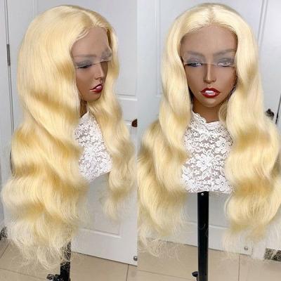 China Wholesale Glueless 13X4 Body Wave Blonde 613 Full Body Wigs HD Frontal Hair HD Lace Front Human Hair Wigs 613 Blonde for sale