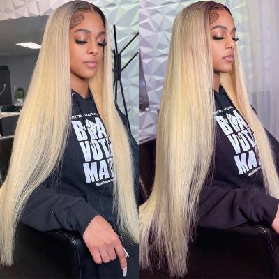 China In Stock Body Wave 26 28 30inch Weaves And Wigs Brazilian 360 Lace Frontal Ombre 613 Peruvian Hair Color Wigs Hair Wigs With Bangs for sale