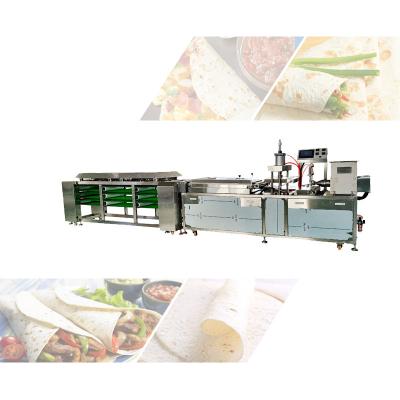 China Food Industry Machinery The Automatic Single Head Tortilla Production Line Flour Tortilla Press for sale