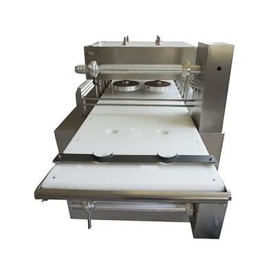 China Hot Selling Supermarket Roti Lachha Paratha Prepack Machine White Onion Pancake Laminating Pressing Machine With Film Tarpaulin Machine for sale