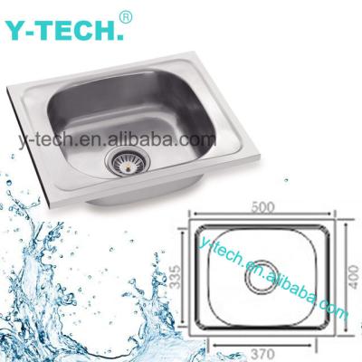 China Without Faucet YK-5040A Single Bowl Kitchen Farmhouse Sink Kitchen Sink Hand Made Stainless Steel for sale