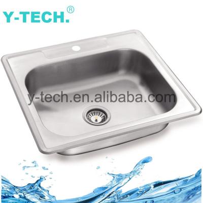 China Without Stainless Steel Single Sink Faucet YK-2225 Bowl Kitchen Sink Unit Kitchen Bowl Inset Sink Cleaner for sale