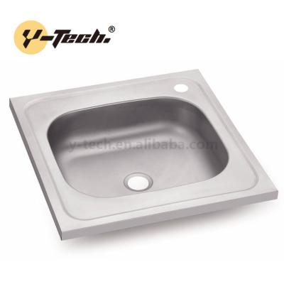 China With Small Faucet YK-5050 Kitchen Lay On Single Bowl Kitchen Sink Stainless Steel Sink for sale