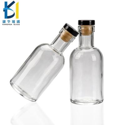 China Beverage Vodka Mini Glass Wine Bottle With Cork for sale