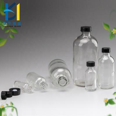 China Cheap and fine transparent 1oz 2oz 4oz 500ml personal care bottle Boston spray glass bottle for sale