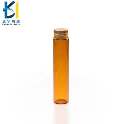 China Amber Clear Glass Pharmaceutical Screw Cap 25ml Vial With Aluminum Cap for sale