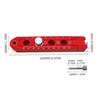 China Cheap Eco-friendly Woodworking Circle Scribing Wood Scribe Carpenter's Tool Adjustable Measuring Drafting Tool Line Drawing Accurate Ruler for sale