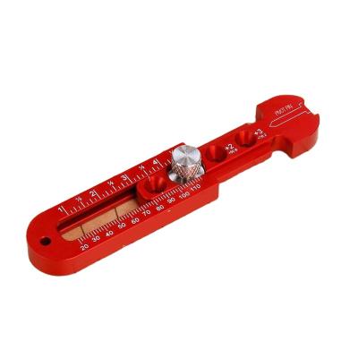 China Eco-friendly Inch Metric Woodworking Plotting Center Finder Ruler Plotting Circle Ruler Woodworking Measurement Circle Measuring Tools for sale