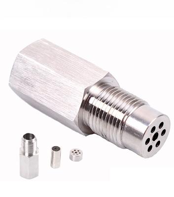 China Universal New Car Part Car Stainless Steel M18*1.6 Oxygen Sensor Extension Spacer Remove Fault Connector for sale