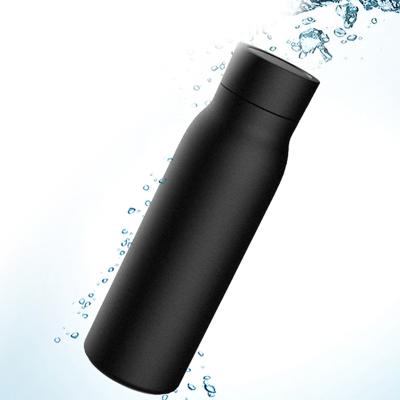 China Sustainable Supplier With Reminder To Drink Water 600ml Smart Double Wall Hot Cold Water Bottle for sale