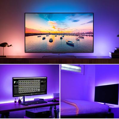 China Hot Selling smd5050 5V RGB Hotel Usb Flexible Remote Control TV Kit Backlight Smart Star Led Light Strip for sale