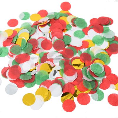 China Party Props 1Inch Christmas Tissue Paper Confetti For Confetti Cannon for sale