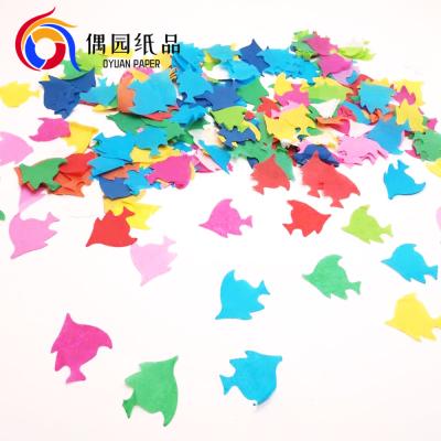 China Colorful festival decoration paper confetti for wedding party festival paper explosion proof confetti for sale