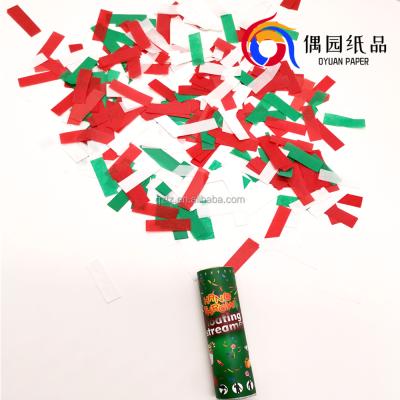 China Festival Decoration Christmas Confetti Cannon Hand Throw Floating Confetti Paper Confetti for sale