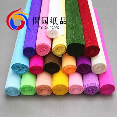 China Party Decoration Crepe Paper Crepe Paper Craft Color Crepe Paper For Petal for sale