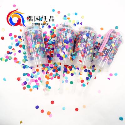 China Push-pop Hot Sale Excellent High Quality Material Wedding/Parties/Festival Confetti Push Pop for sale