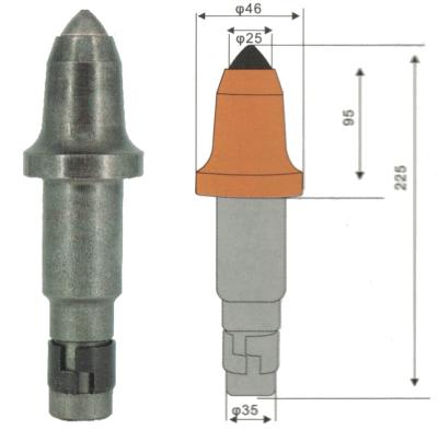 China Construction Material Shops DT170/26AR Carbide Rock Coal Mining Cutting Picks Boring Bit For Medium Hard Forming for sale