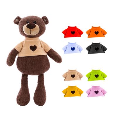 China Wholesale Promotion Gifts Or Costume Clothes Logo Bulk Sublimation Plush Mascot Toy Teddy Bears With Removable T-shirts Sweater for sale