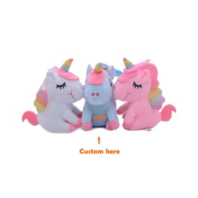 China Promotion Gifts or Custom Personalized Mini Cute Kawaii Anime Animal Rainbow Unicorn Toy Plush Keychain For Bag Luxury Pendant for sale