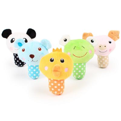 China Mini Fashion Colorful Cute Soft Teether Durable Squeaky Chew Plush Pet Toys For Dog Cat Animal for sale