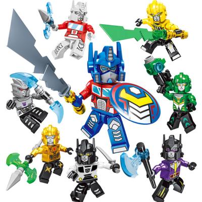 China Construction Toy Robot Bricks Kids Babies Online Plastic Set Building Block Connecting Toy Small For 5 Years Old for sale