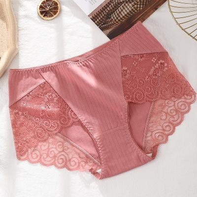 China Simple ladies of antibacterial seamless underwear slippery silk women's panties ruffle panties girls panties for sale