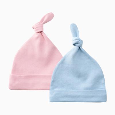 China Casual high quality organic cotton making newborn baby hats for men and women knitted baby hats for sale