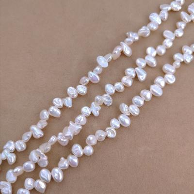 China DIY Jewelry Making Csmart 4-6mm Irregular Freshwater Loose Baroque Pearl Keshi Petal Shape DIY Beads For Pearl Earring Or Pearl Necklace Jewelry for sale