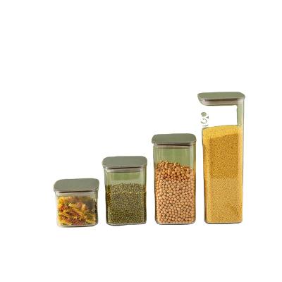 China Airtight Transparent Plastic Food Storage Container With Airtight Lid for sale