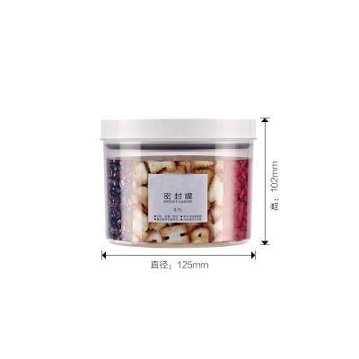 China Universal Airtight Creative Home Storage Organizer Bin for Food Snacks Food Seasoning Plastic Storage Container with Leakproof Cover for sale