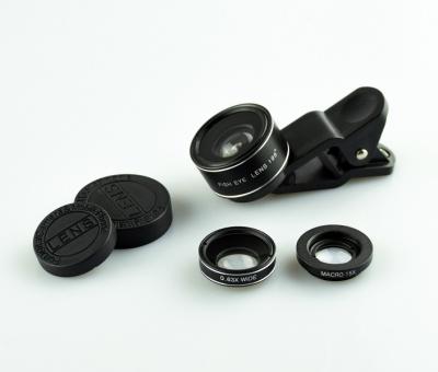 China HIFLY macro precision lens wide angle lens Fisheye lens 3 in 1 kits for mobile phone HF-K3 for sale