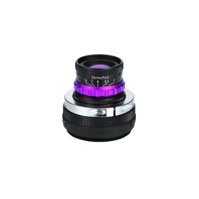 China 2021 High Performance 4K7u F4-16 0.0X-0.5X 35mm Lines 4K Lens For Vision Systems HF-LS354K for sale