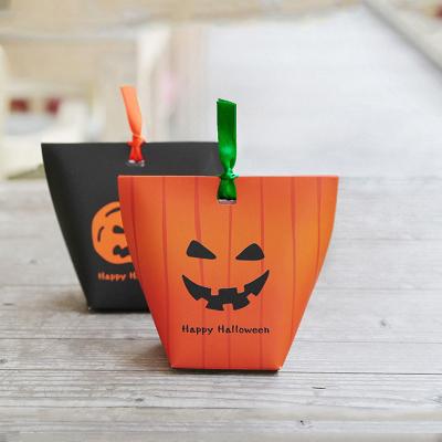 China New Festival Reused Logo Lid And Base Drawer Custom Material Design Magnetic Halloween Treat Sweet Candy Cardboard Paper Box White Halloween Box for sale