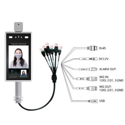 China Embedded Multi-Language Biometrics Camera System Access Control Device Infrared Thermal SDK Support 8 Inch Camera Face Recognition Camera SDK OEM for sale