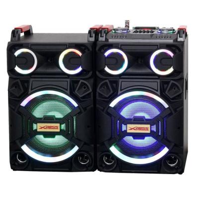 China 2021 Hot Selling High Quality NEW ARRIVAL Best Price 2.0 Pairs Stage Active Wireless System Speaker With USB/FM/SD/Bluetouch/Disco Light for sale