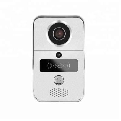 China Plastic+metal H.264 high quality wifi smartphone video intercom 720P 2.4GHz video doorphone with RFTD card for office or villa for sale