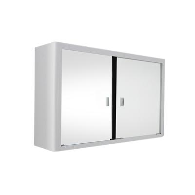 China White Wall Mounted Powder Coating Metal Medicine Cabinet Sliding Glass Door Powder Coating White Wall Mounted Metal Cabinet for sale